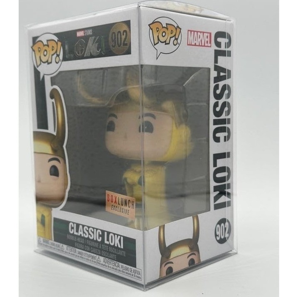 Funko Pop! Vinyl Marvel Classic Loki #902 BoxLunch Exclusive in Pop Protector - Picture 3 of 11